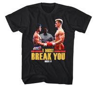Rocky IV Ivan Drago Must Break You Men's T-Shirt Boxing Movie Black M
