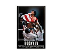 Rocky IV Poster Print Iconic Movie Art Vintage Sports Wall Decor Inspirational Film Artwork Boxing Champion Wall Art Home Theater Decoration Collectible Film Memorabilia Gift 08x12inch Unframed