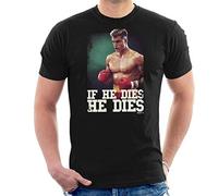 Rocky Ivan Drago If He Dies Quote Men's T-Shirt Black