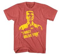 Rocky Ivan Drago Must Break You Men's T Shirt Dolph Lundgren Soviet Boxing Champ Orange