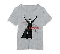 Rocky Makes All The Difference T-Shirt, Women's Plus, Heather Grey, 1X