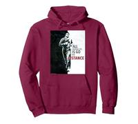 Rocky Makes The Distance Pullover Hoodie, Adult Unisex, Burgundy, Large