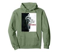 Rocky Makes The Distance Pullover Hoodie, Adult Unisex, Sage Green, Small