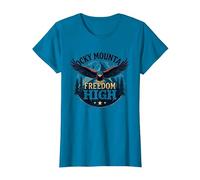 Rocky Mountain Freedom High T-Shirt, Women, Sapphire, XL