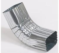 Rocky Mountain Goods 2x3 Galvanized Downspout Front Elbow - K-Style Gutter Elbow for Redirecting Rainwater & Foundation Protection
