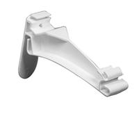 Rocky Mountain Goods 5" Vinyl K-Style Gutter Hanger - White Traditional Fascia Mount Gutter Support Bracket