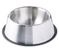Rocky Mountain Goods Big Dog Bowl - 96 oz Capacity Stainless Steel Anti Ski Dog Bowl - Hygienic Eating - Easy to Clean - Removable Rubber Ring No Tip Non Skid Base - Dishwasher Safe