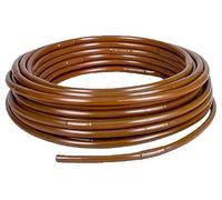 Rocky Mountain Goods Drip Hose Emitter Tubing 100 Foot 1/2” - Brown Seeping Drip Soaker Hose with Emitter Hole Every 18” - More Reliable and Consistent Watering - Saves 80% more Water