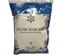 Rocky Mountain Goods Extra Fine Snow Flurries - 4 oz Bag of Fake Snow Fine Flakes for Christmas Decorating Winter Village Scenes, Christmas Trees