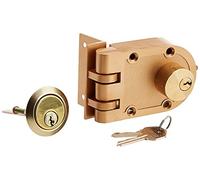 Rocky Mountain Goods Jimmy Proof Lock Deadbolt Lock with Keys - Heavy Duty Safety deadbolt - Easy Install - Double Cylinder Locking Deadbolt - Shutter Guard Prevents Forced Entry