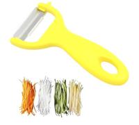 Rocky Mountain Goods Julienne Peeler Vegetable Slicer - Fine Grater for Salads and Stir Fry, Stainless Steel, Safety Cover, Dishwasher Safe - For Carrots, Zuchini Noodles, Cucumbers, Potatoes, Peppers