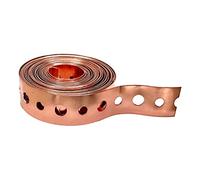 Rocky Mountain Goods Pipe Hanger Strap - 5/8 in. x 10 ft. - Copper Clad Steel - Supports Hanger Pipe to Walls, Joists, and Rafters - Copper Ensures Corrosion Resistance