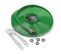 Rocky Mountain Goods Sprinkler Soaker Hose - 2-in-1 Sprinkler & Soaker Hose with Stakes - Heavy-Duty Flexible Garden Hose for Lawn & Plant Watering - Durable UV-Protected Irrigation Hose (50 foot)