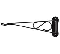 Rocky Mountain Goods Swivel Plant Bracket - 10-3/8” Wall Mount Planter Hook - 180° Rotation - Holds up to 12” Pots - Indoor/Outdoor Use (Black)
