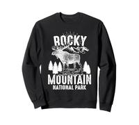 Rocky Mountain Moose Wildlife Nature Hiking Adventure Sweatshirt