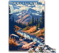 Rocky Mountain National Park 1000 Piece Jigsaw Puzzle for Adults And Teenagers, Fun Games Wall Decoration Unique Birthday And Xmas Gifts 1000pcs (50x75cm)