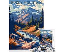 Rocky Mountain National Park 1000 Pieces Jigsaw Puzzles for Teenagers Boost Cognitive Clarity And Sharpness Mindful Calm Play Enjoyment (38x26cm)