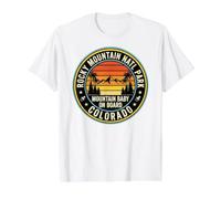 Rocky Mountain National Park Colorado Baby On Board Retro Value Graphic T-Shirt, Men, White, S