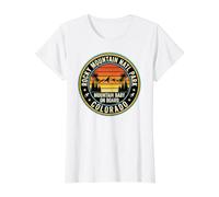 Rocky Mountain National Park Colorado Baby On Board Retro Value Graphic T-Shirt, Women, White, L