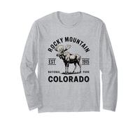 Rocky Mountain National Park Colorado Moose Hike Outdoors Long Sleeve T-Shirt