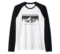 Rocky Mountain National Park Colorado Vintage Souvenir Raglan Baseball Tee