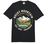 Rocky Mountain National Park Est 1915 Colorado Elk Emblem Comfort Colors Adult Heavyweight T-Shirt