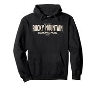 Rocky Mountain National Park GPS Coordinates Colorado Pullover Hoodie