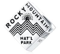 Rocky Mountain National Park Square Charms for Pandora USA Souvenir Bracelet Necklace, 925 Sterling Silver Colorado Travel Jewelry Beads, Gift for Women/Best Mom/Friends