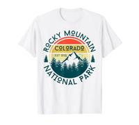 Rocky Mountain National Park Value Graphic T-Shirt, Men, White, XL