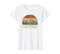 Rocky Mountain National Park Value Graphic T-Shirt, Women, White, L