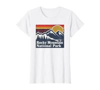 Rocky Mountain National Park Value Graphic T-Shirt, Women, White, XL