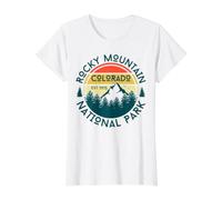 Rocky Mountain National Park Value Graphic T-Shirt, Women, White, XS