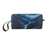 Rocky Mountain Print Simple Organizer Pouch, Lightweight Travel Bag, Foam Padded Cosmetic Case