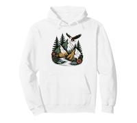 Rocky Mountain Raised Bighorn Sheep Illustration Pullover Hoodie
