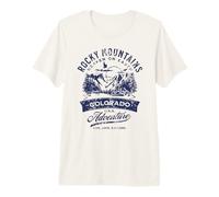 Rocky Mountains Colorado Heaven on Earth Distressed Design Premium T-Shirt