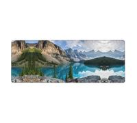 Rocky Mountains Computer Desk Pad, Non-Slip Surface Mat for Enhanced Gaming Performance and Office Productivity