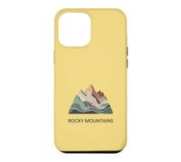 Rocky Mountains Map - Modern Minimal Mountain Ground Case for iPhone 12 Pro Max