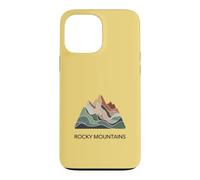 Rocky Mountains Map - Modern Minimal Mountain Ground Case for iPhone 13 Pro Max