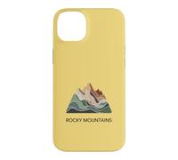 Rocky Mountains Map - Modern Minimal Mountain Ground Case for iPhone 14 Plus