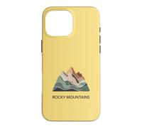Rocky Mountains Map - Modern Minimal Mountain Ground Case for iPhone 16 Pro Max