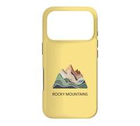 Rocky Mountains Map - Modern Minimal Mountain Ground Case for iPhone 17 Pro
