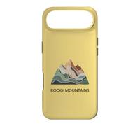 Rocky Mountains Map - Modern Minimal Mountain Ground Case for iPhone Air