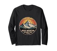 Rocky Mountains National Park Colorado Sunset Mountain Long Sleeve T-Shirt