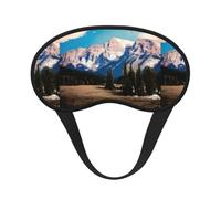Rocky Mountains Print Blackout Sleep Mask, with Adjustable Strap for Travel, Night Work, Nap, Office