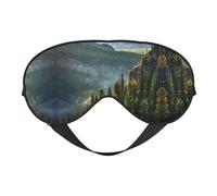Rocky Mountains Print Eye Mask,Silk-Like Sleep Mask,Night Sleeping Mask for Men Women,for Sleep Relaxation