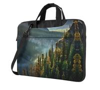 Rocky Mountains Print Laptop Briefcase Bag Laptop Shoulder Sleeve Bag Computer Bags For 13/14/15.6 Inch