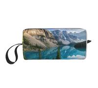 Rocky Mountains Print Lightweight Travel Bag, Foam Padded Cosmetic Case, Simple Organizer Pouch for Efficient Packing