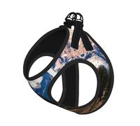 Rocky Mountains Print Reflective No Choke Pet Vest Harness,Adjustable Soft Padded Dog Harness With Easy Control Handle