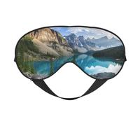 Rocky Mountains Print Sleep Mask Eye Masks Blindfold Eye Cover Eyeshade for Night Sleeping Travel Airplane Ues