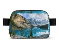 Rocky Mountains Print Square Bumbag Fanny Pack for Men Women Adjustable Belt Bag Waterproof Cross Body Bag Chest Bag